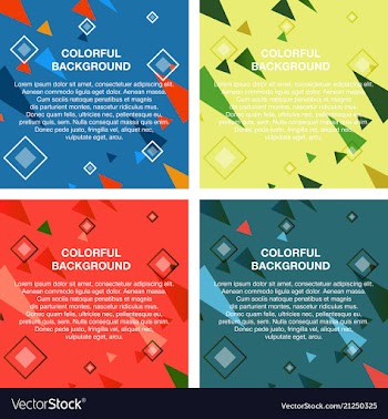 Set of abstract avangarde retro background with vector image