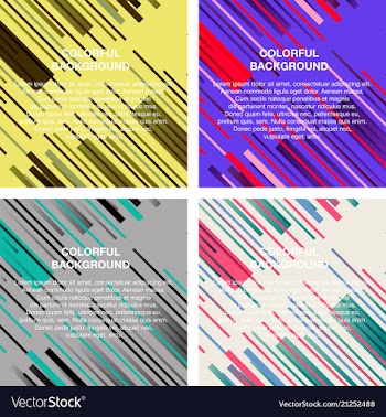 Set of abstract avangarde retro background with vector image