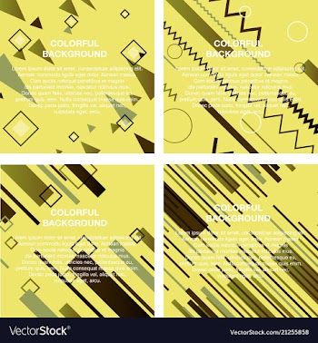 Set of abstract avangarde retro background with vector image