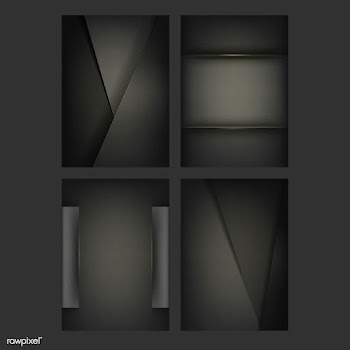 Set of abstract background designs in black | Free stock vector - 489750