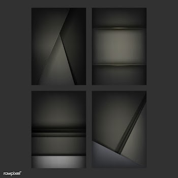Set of abstract background designs in black | Free stock vector - 489873