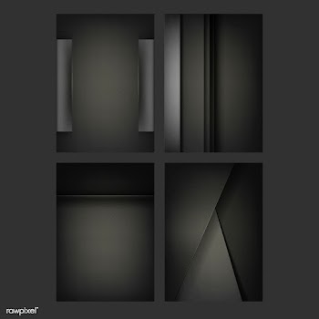 Set of abstract background designs in black | Free stock vector - 489903