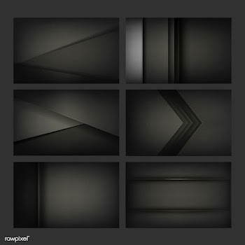Set of abstract background designs in black | Free stock vector - 490026