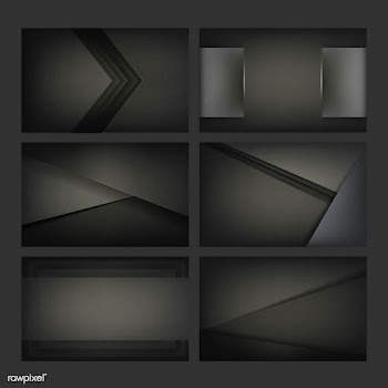 Set of abstract background designs in black | Free stock vector - 490031