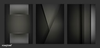 Set of abstract background designs in black | Free stock vector - 490108