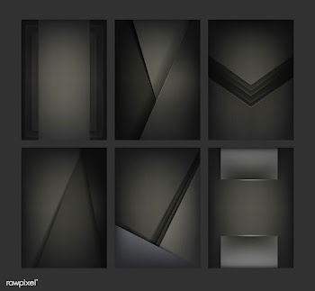 Set of abstract background designs in black | Free stock vector - 490139