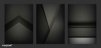 Set of abstract background designs in black | Free stock vector - 490257
