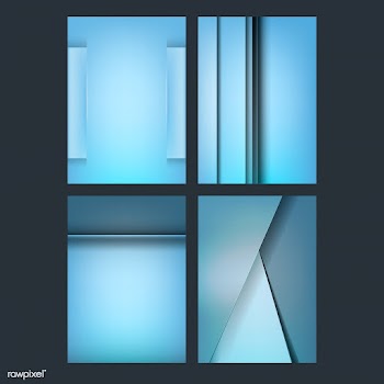 Set of abstract background designs in blue | Free stock vector - 489720