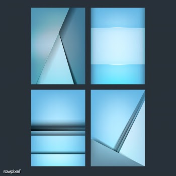 Set of abstract background designs in blue | Free stock vector - 489802