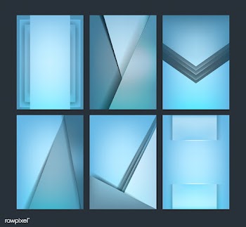 Set of abstract background designs in blue | Free stock vector - 490070