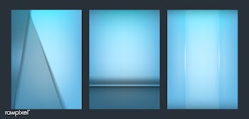 Set of abstract background designs in blue | Free stock vector - 490189