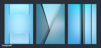 Set of abstract background designs in blue | Free stock vector - 490201