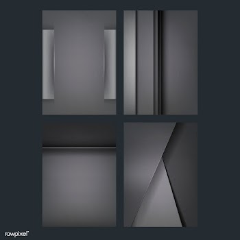 Set of abstract background designs in dark gr.. | Free stock vector - 489732