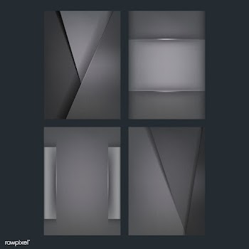 Set of abstract background designs in dark gr.. | Free stock vector - 489746