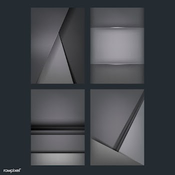 Set of abstract background designs in dark gr.. | Free stock vector - 489788