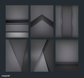 Set of abstract background designs in dark gr.. | Free stock vector - 489959