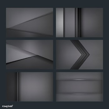 Set of abstract background designs in dark gr.. | Free stock vector - 490041