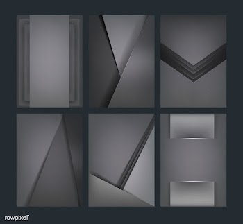 Set of abstract background designs in dark gr.. | Free stock vector - 490155