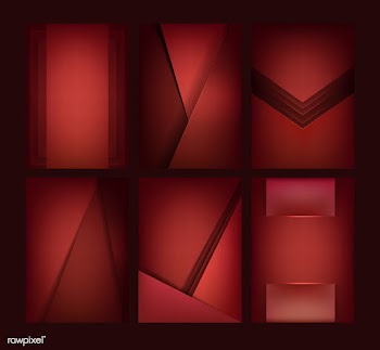 Set of abstract background designs in dark re.. | Free stock vector - 490083
