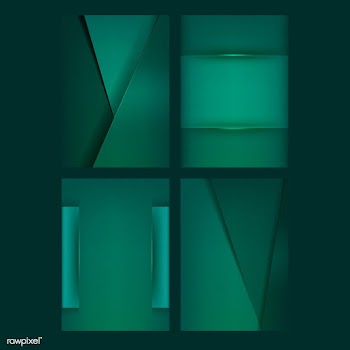 Set of abstract background designs in emerald.. | Free stock vector - 489753
