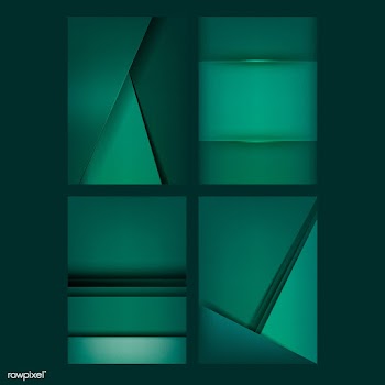 Set of abstract background designs in emerald.. | Free stock vector - 489799