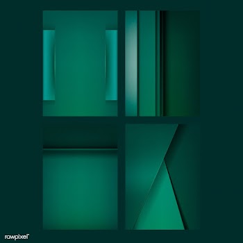 Set of abstract background designs in emerald.. | Free stock vector - 489811
