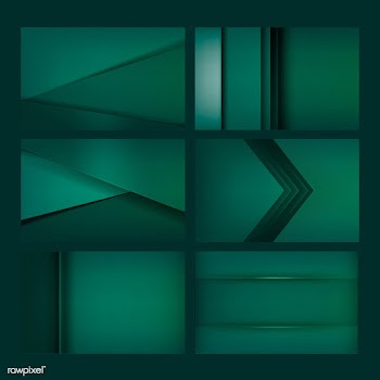 Set of abstract background designs in emerald.. | Free stock vector - 489922