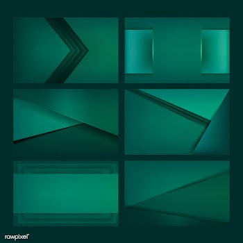 Set of abstract background designs in emerald.. | Free stock vector - 489979