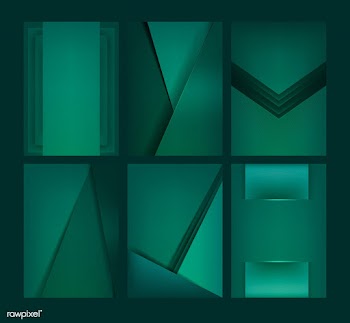 Set of abstract background designs in emerald.. | Free stock vector - 490066
