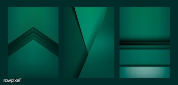 Set of abstract background designs in emerald.. | Free stock vector - 490252