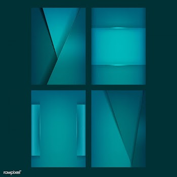 Set of abstract background designs in green | Free stock vector - 489757