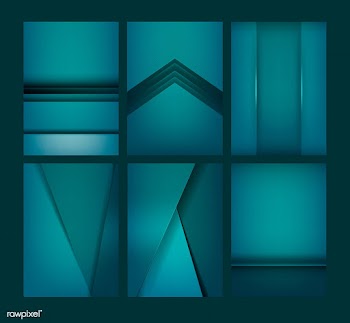 Set of abstract background designs in green | Free stock vector - 489947