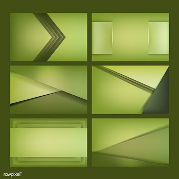 Set of abstract background designs in lime gr.. | Free stock vector - 490115