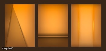 Set of abstract background designs in orange | Free stock vector - 490053