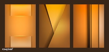 Set of abstract background designs in orange | Free stock vector - 490203