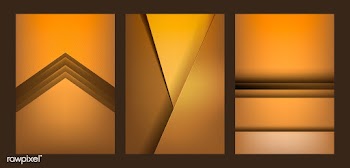 Set of abstract background designs in orange | Free stock vector - 490264