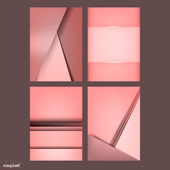 Set of abstract background designs in pink | Free stock vector - 489739