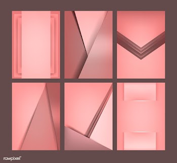 Set of abstract background designs in pink | Free stock vector - 489934