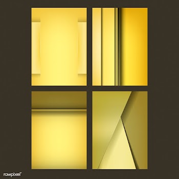 Set of abstract background designs in yellow | Free stock vector - 489717