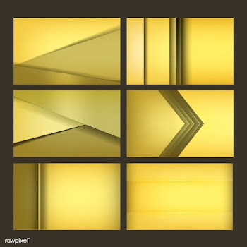 Set of abstract background designs in yellow | Free stock vector - 489928