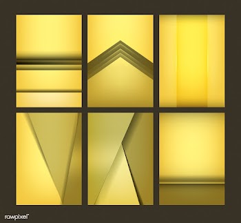 Set of abstract background designs in yellow | Free stock vector - 490063
