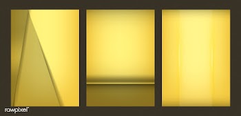 Set of abstract background designs in yellow | Free stock vector - 490202