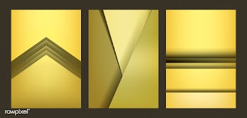 Set of abstract background designs in yellow | Free stock vector - 490255