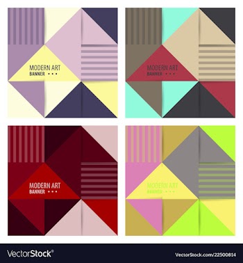 Set of abstract background for design vector image
