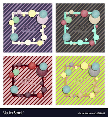 Set of abstract background for design vector image
