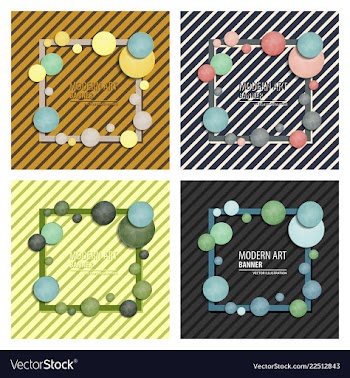 Set of abstract background for design vector image