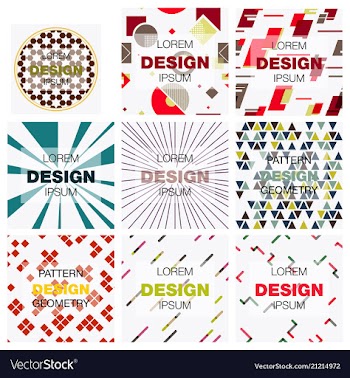 Set of abstract background texture design bright vector image