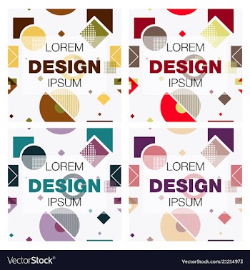 Set of abstract background texture design bright vector image
