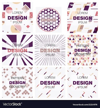 Set of abstract background texture design bright vector image