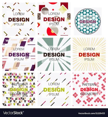 Set of abstract background texture design bright vector image